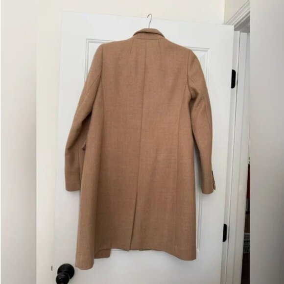 J.Crew Regent coat topcoat in double-serge wool camel tan size 2 - Picture 10 of 14